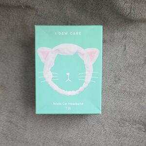 I Dew Care White Cat Ear Headband